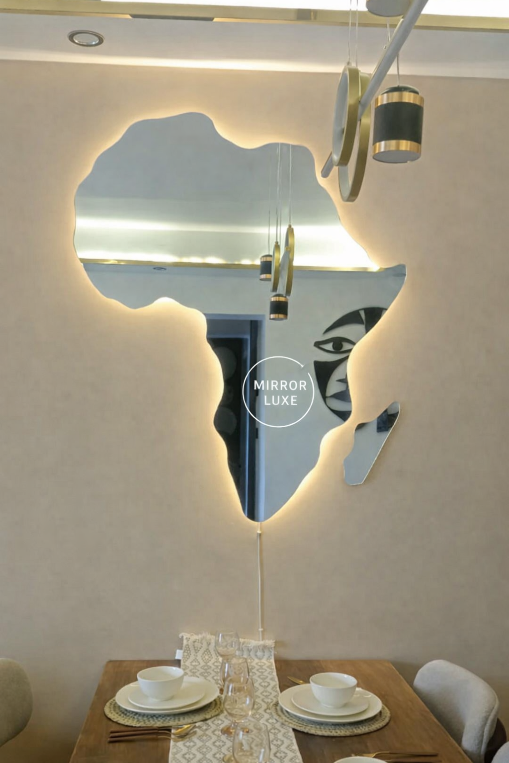 African Map — where culture meets modern décor.